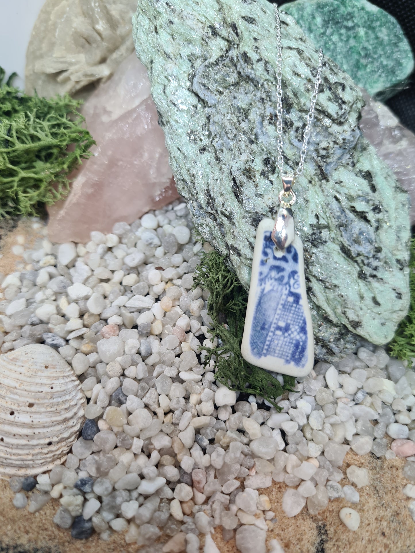 Blue Sea Pottery Shard