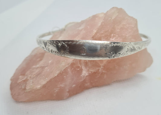 Antique Sterling Silver Sugar Tong Bangle