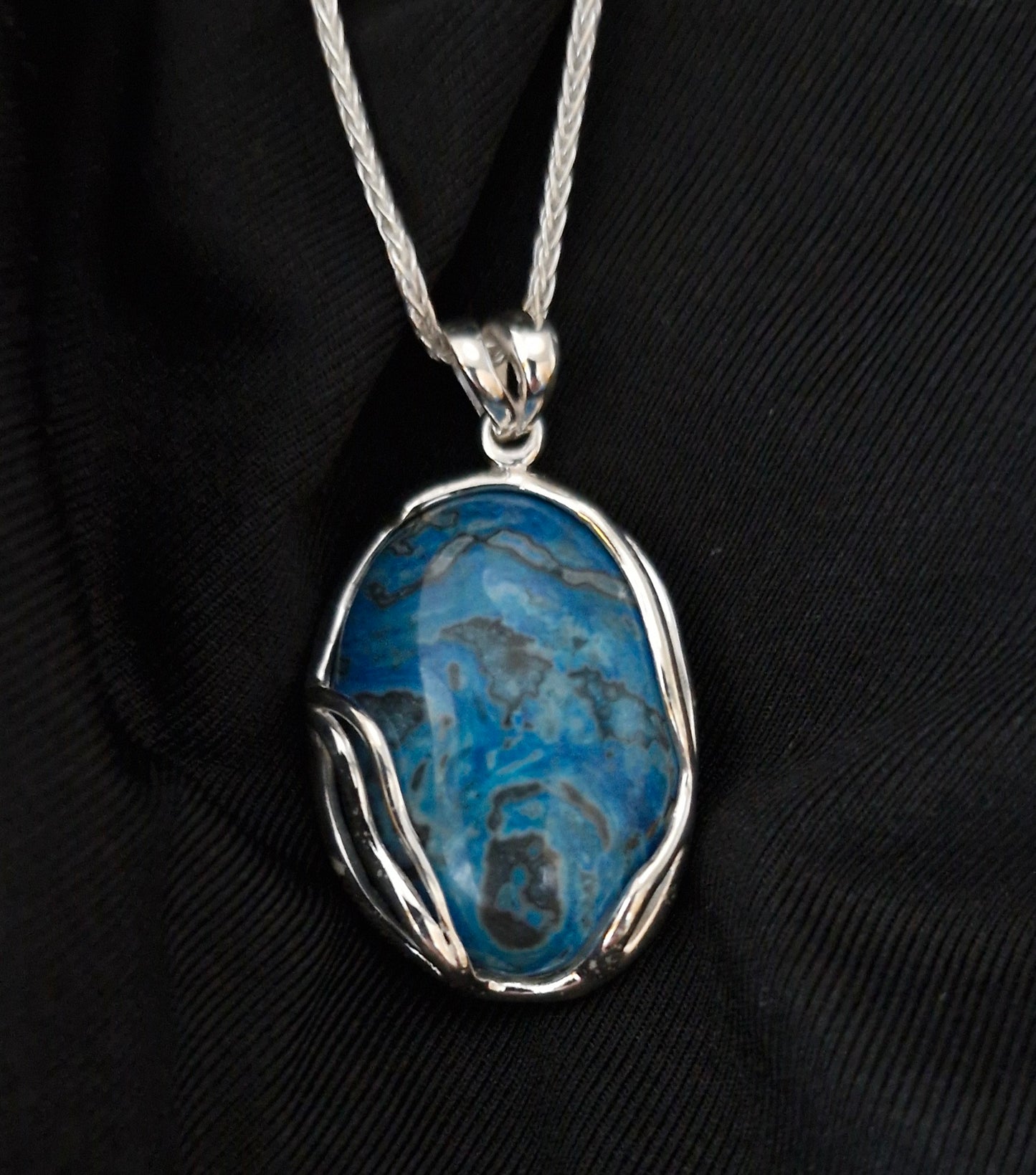 Blue Agate Pendant